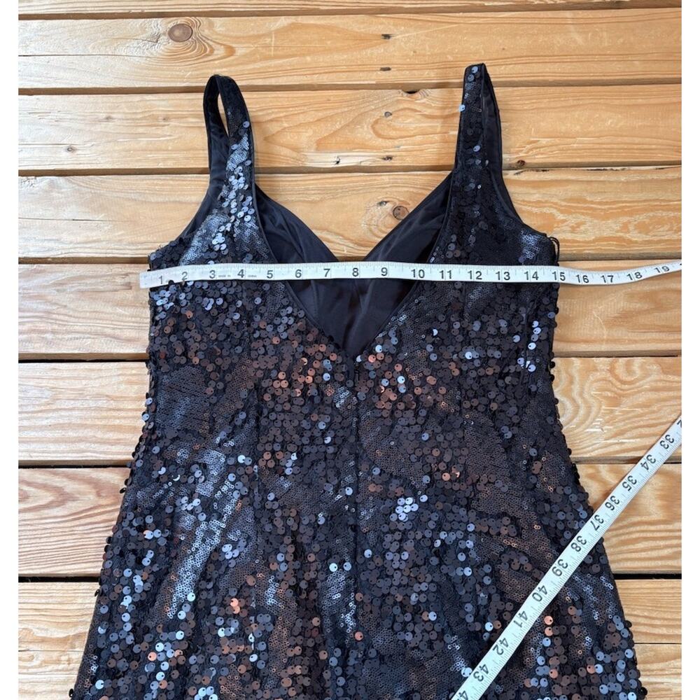 Aidan Mattox Women’s Sleeveless sequin dress size 4 Black R2 - Picture 7 of 7